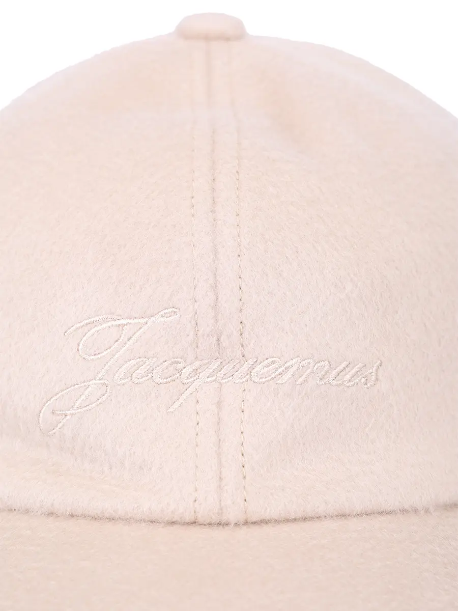 Бейсболка шерстяная JACQUEMUS 25HACU00779AW00701 130 Бежевый  Фото 3
