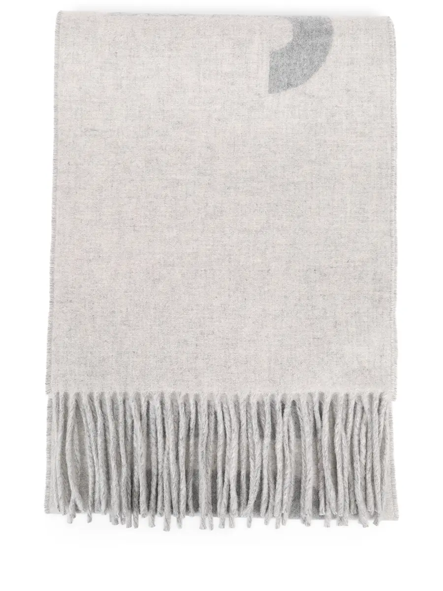 Шарф шерстяной JACQUEMUS 22HACU00435AOT4001 950 Серый 