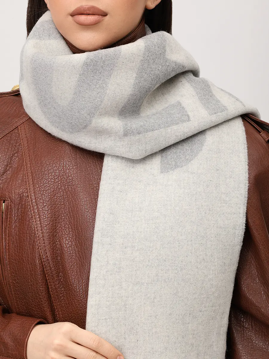 Шарф шерстяной JACQUEMUS 22HACU00435AOT4001 950 Серый  Фото 2