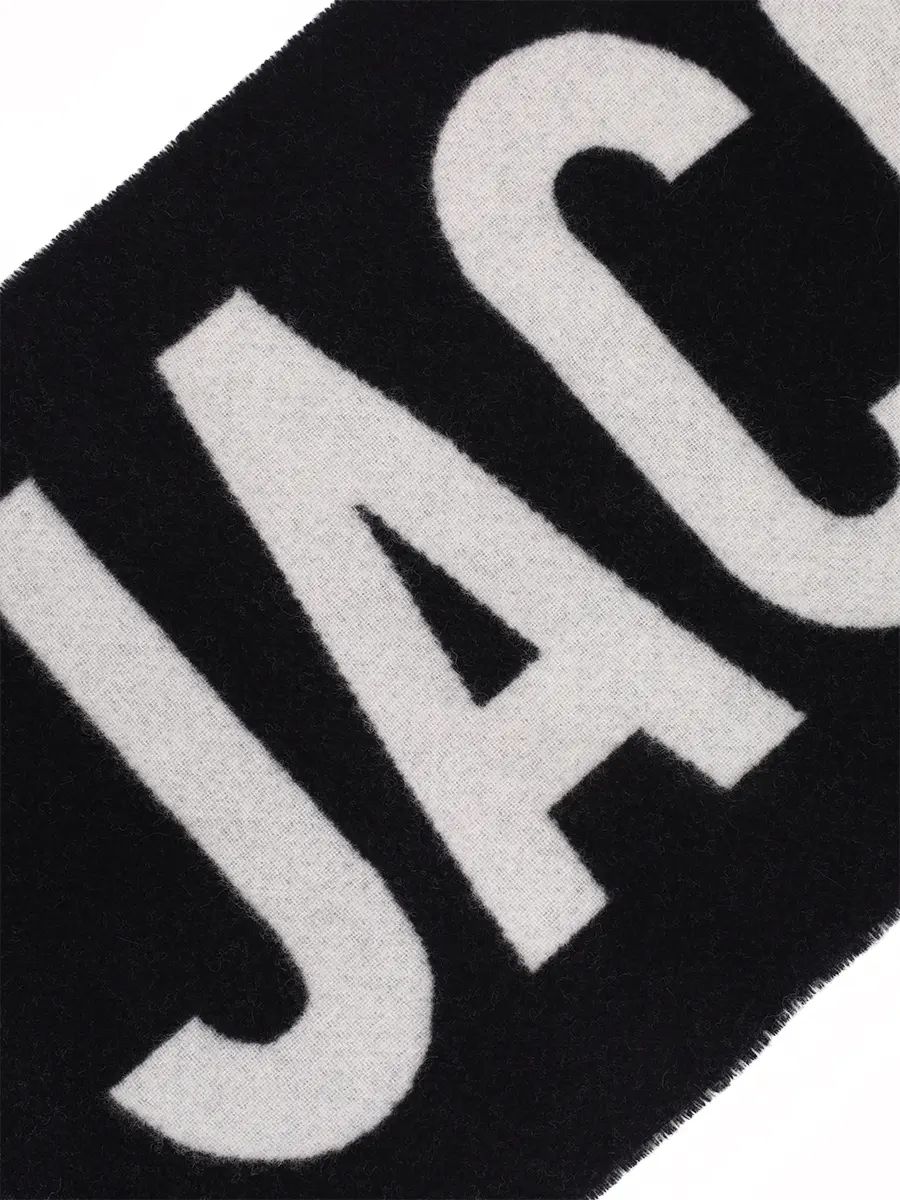 Шарф шерстяной JACQUEMUS 22HACU00435AOT4001 990 Черный  Фото 3