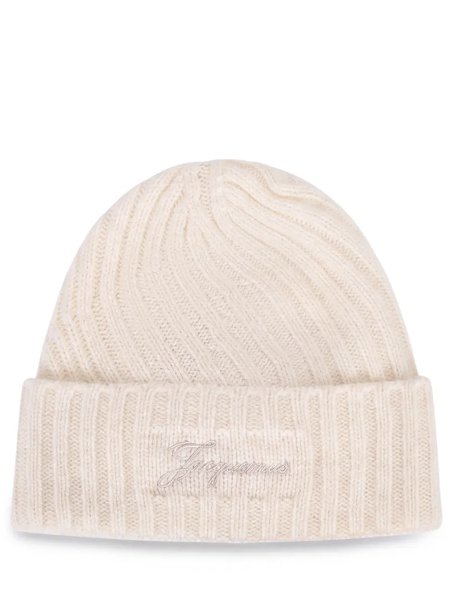 Шапка из кашемира и шерсти JACQUEMUS 25HACU00767AK00287 110 Белый 
