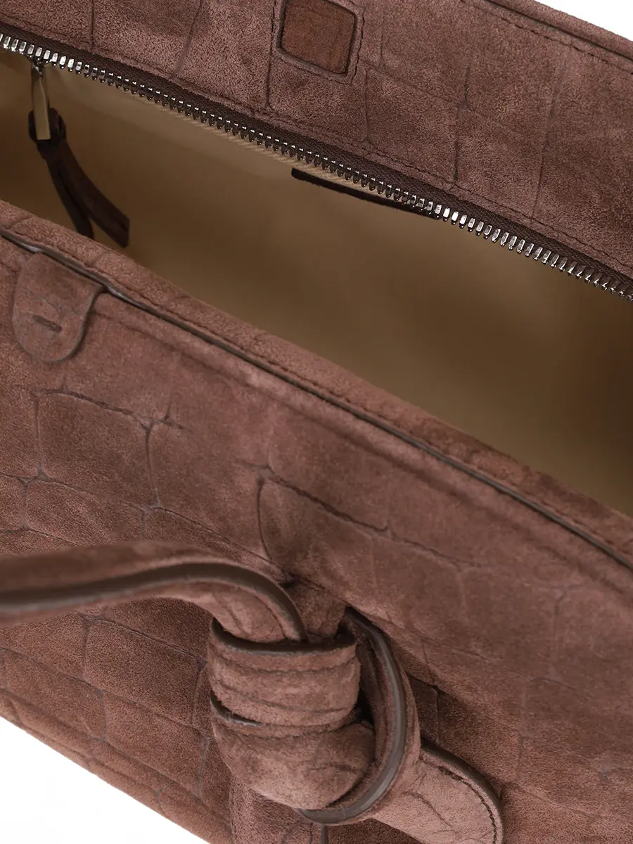 Сумка замшевая Le Turismo JACQUEMUS 25EBAU00417AC07A09 880 Коричневый  Фото 4