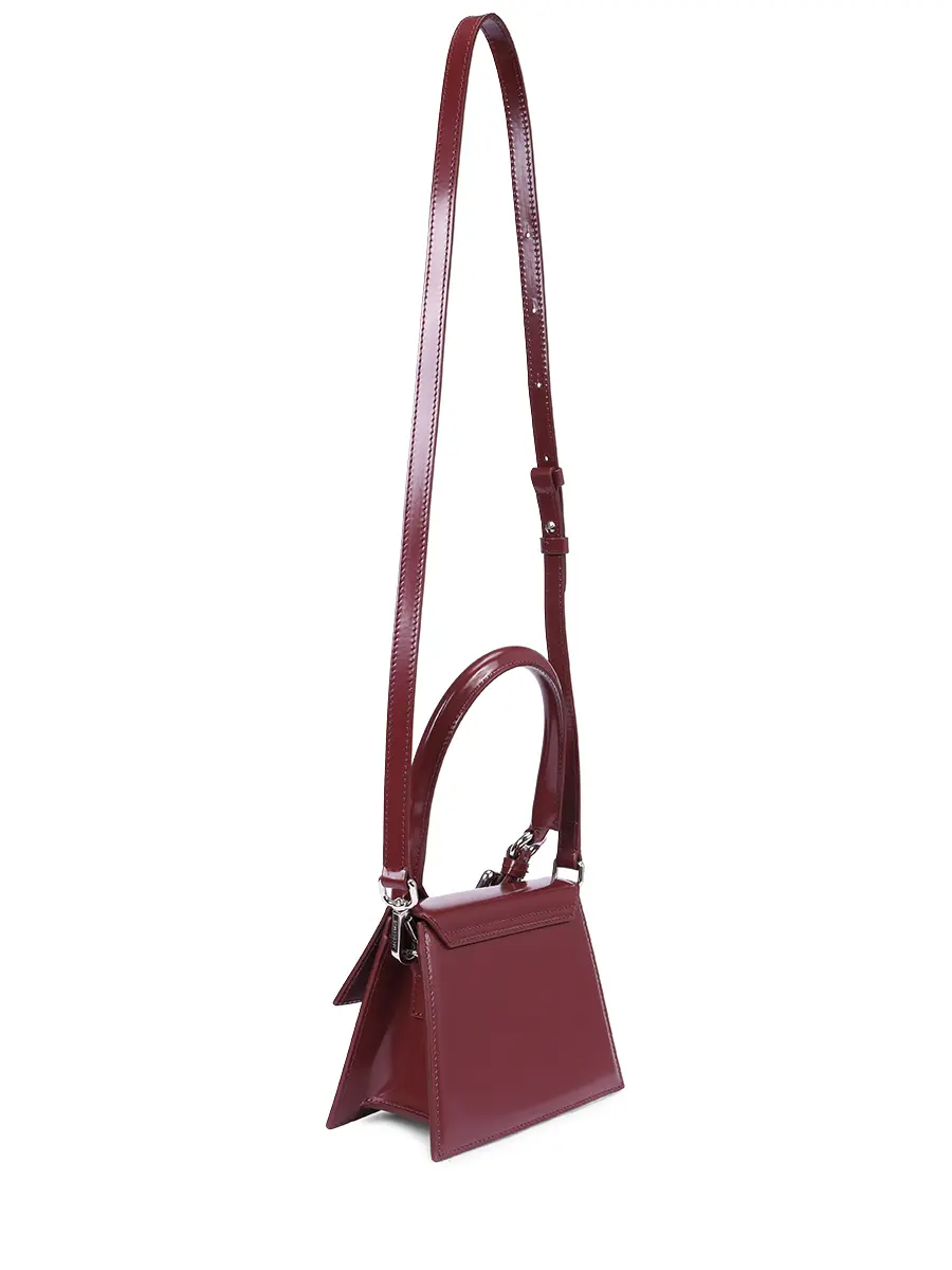 Сумка кожаная Le Chiquito JACQUEMUS 23HBAW00327AC18A01 490 Бордовый  Фото 3