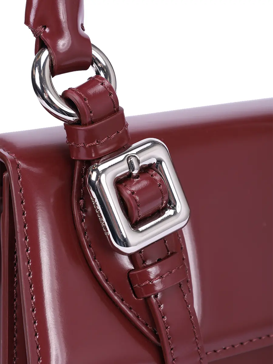 Сумка кожаная Le Chiquito JACQUEMUS 23HBAW00327AC18A01 490 Бордовый  Фото 5