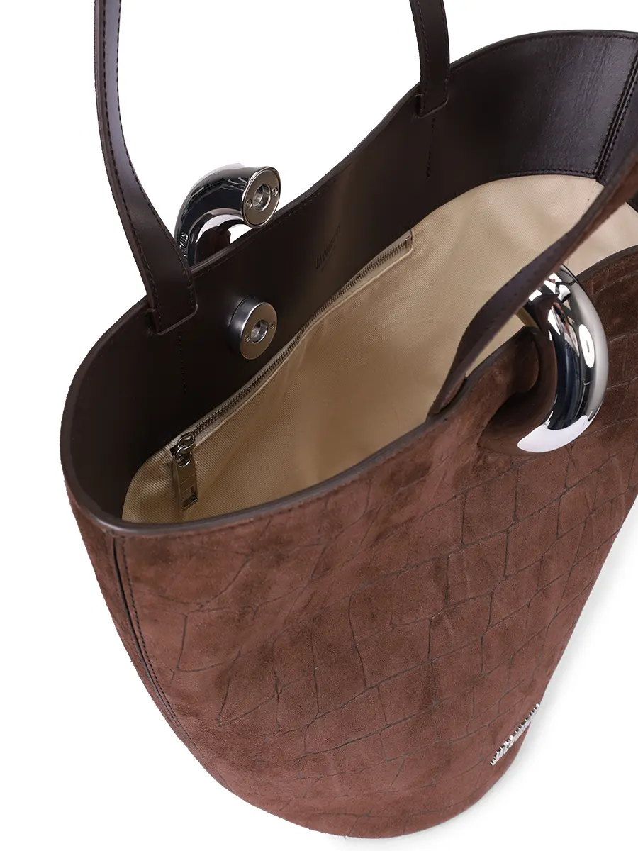 Сумка замшевая Le Bambola Moyen JACQUEMUS 25HBAW00412AC07A09 880 Коричневый  Фото 3