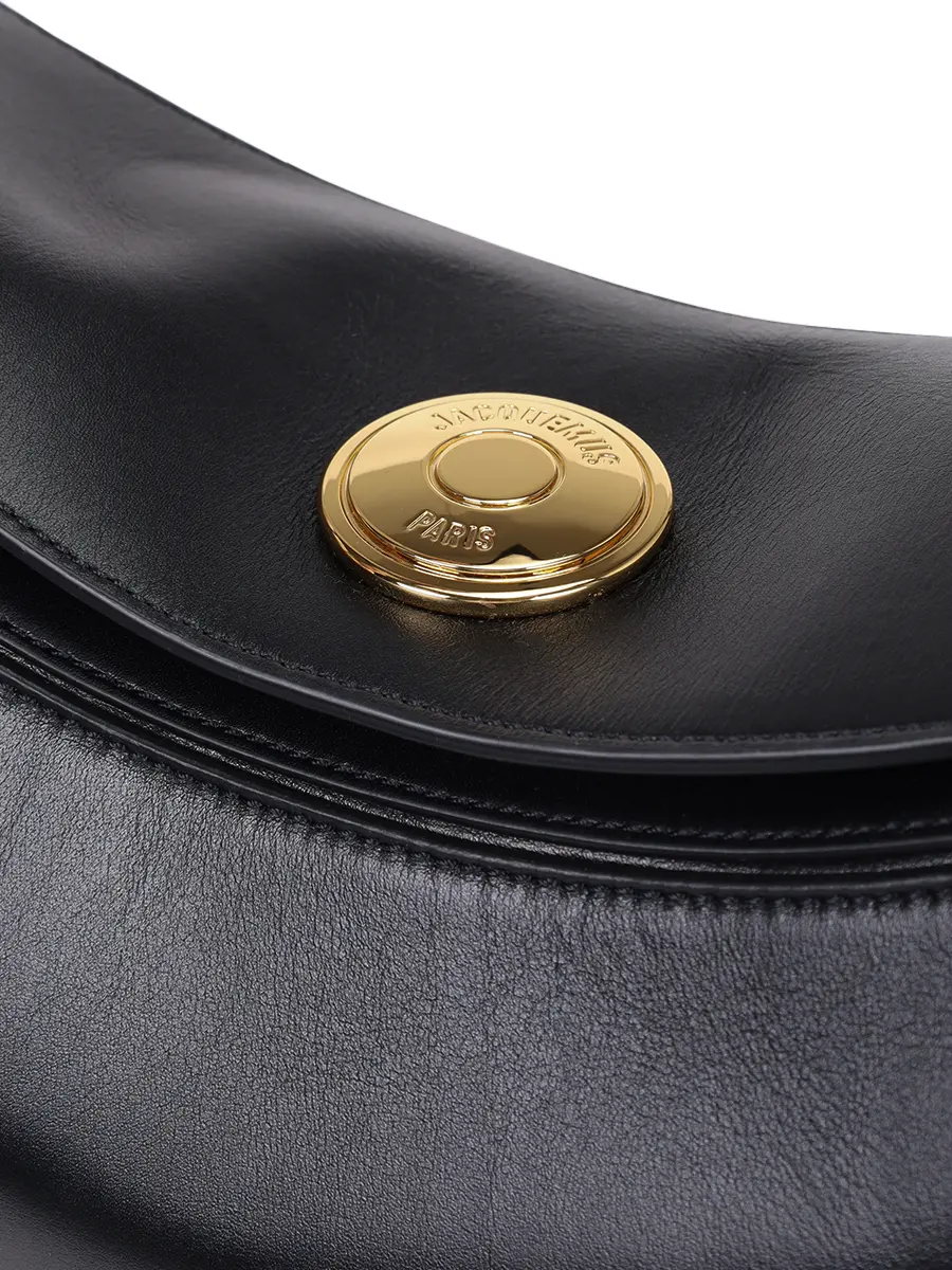 Сумка кожаная La Sac Ovalo JACQUEMUS 25HBAW00437AC18A08 990 Черный  Фото 5