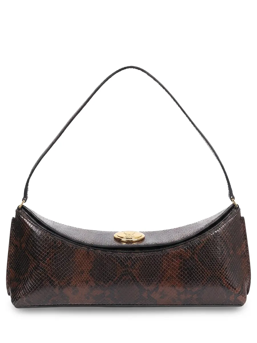 Сумка кожаная La Pochette Ovalo JACQUEMUS 25HBAW00438AC05A01 880 Коричневый 