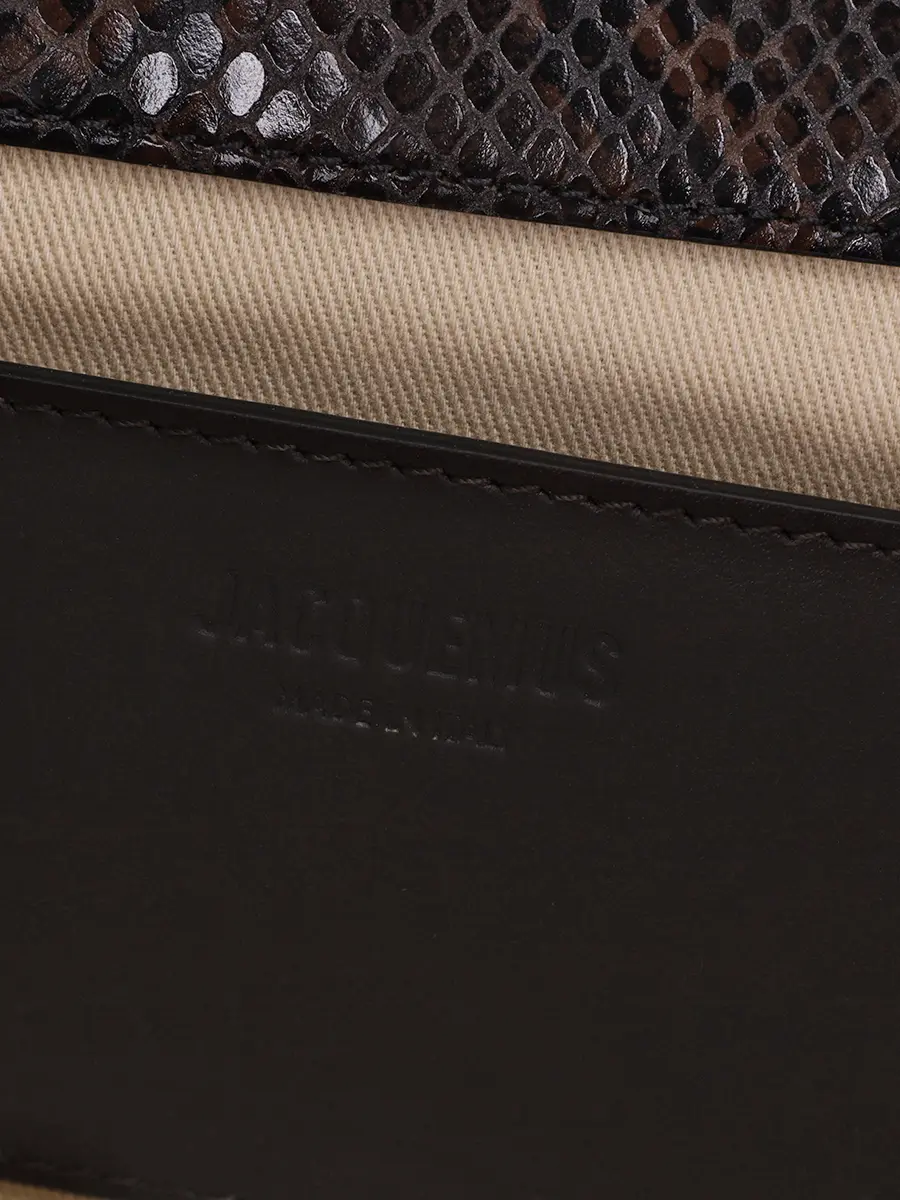 Сумка кожаная La Pochette Ovalo JACQUEMUS 25HBAW00438AC05A01 880 Коричневый  Фото 5