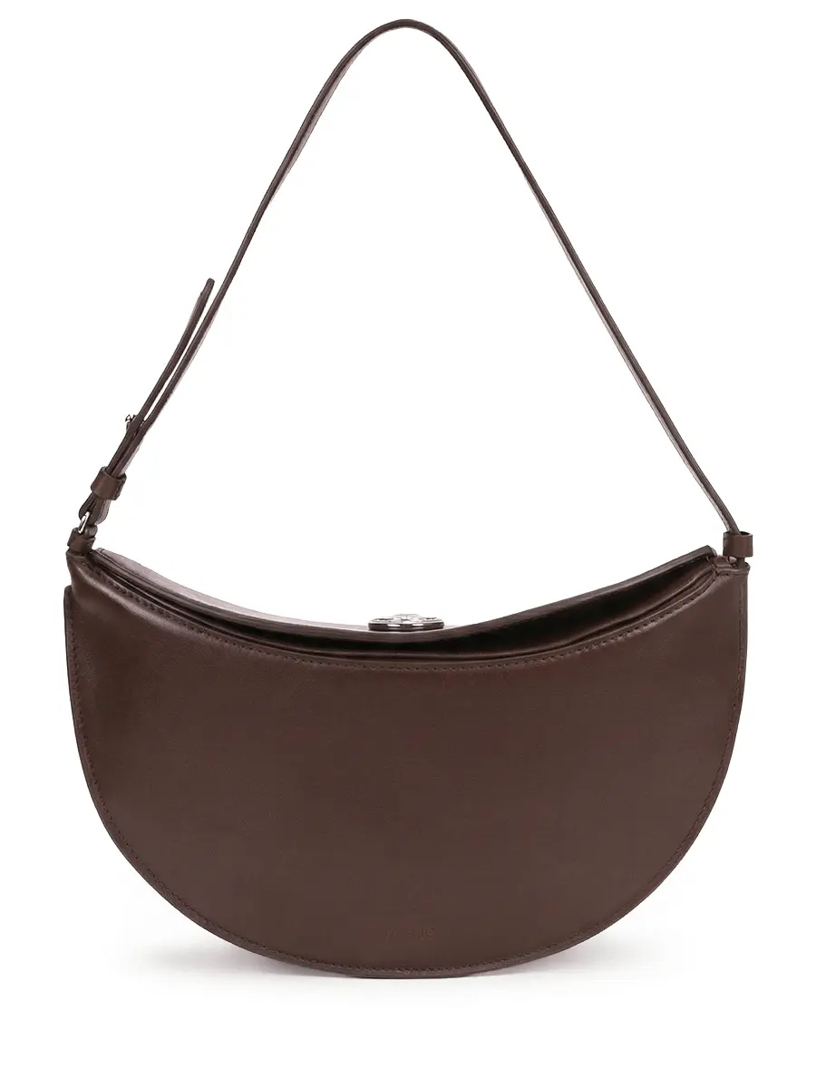 Сумка кожаная La Pochette Ovalo JACQUEMUS 25HBAW00444AC18A08 890 Коричневый 