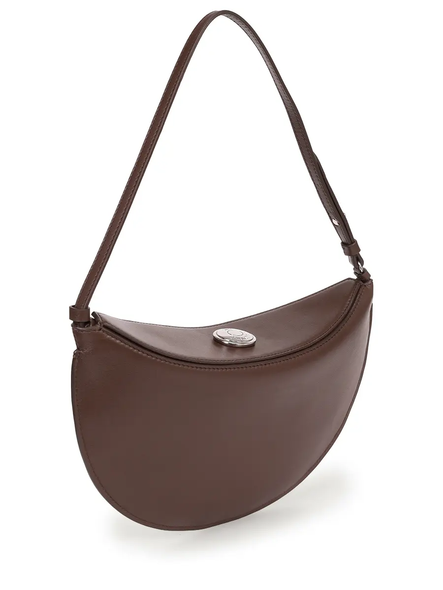 Сумка кожаная La Pochette Ovalo JACQUEMUS 25HBAW00444AC18A08 890 Коричневый  Фото 3