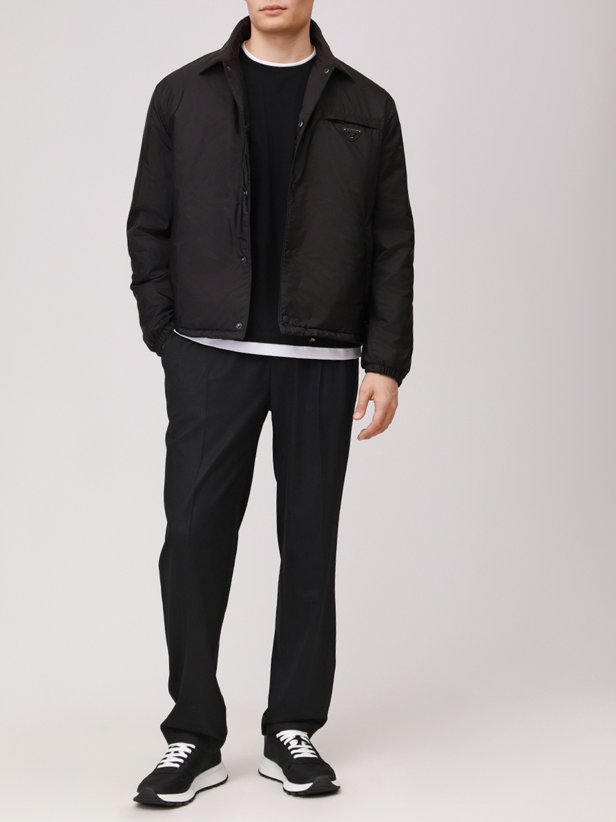 Куртка однотонная PRADA SGB737S2021WQ9 F0002 Черный  Фото 2