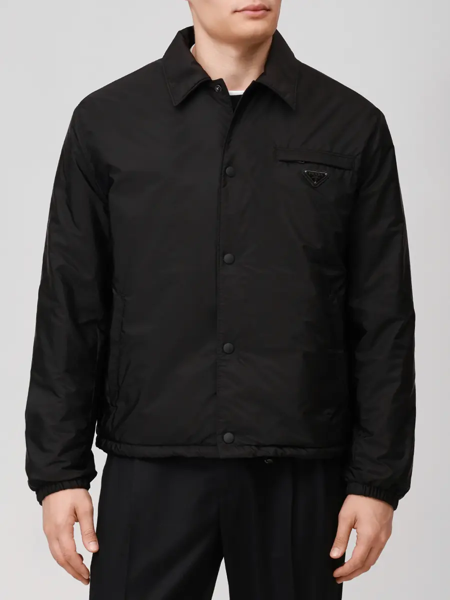 Куртка однотонная PRADA SGB737S2021WQ9 F0002 Черный  Фото 4
