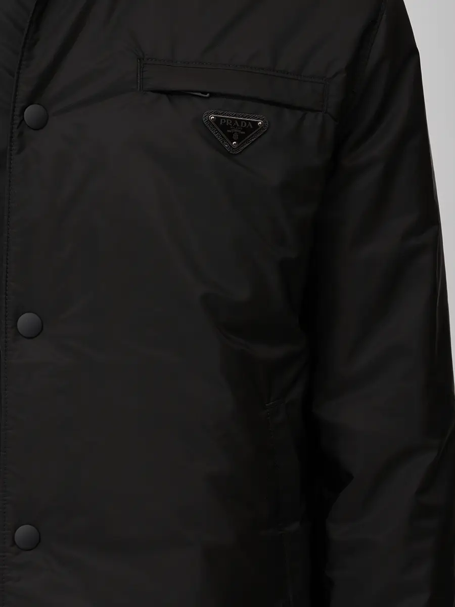 Куртка однотонная PRADA SGB737S2021WQ9 F0002 Черный  Фото 5