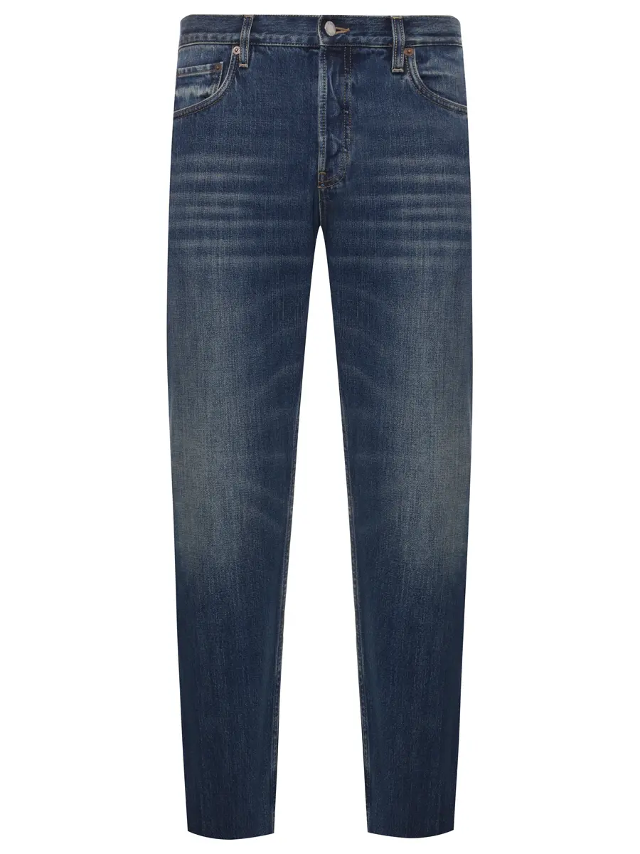 Джинсы из хлопка PRADA GEP427SOOO164B F0008 Деним 