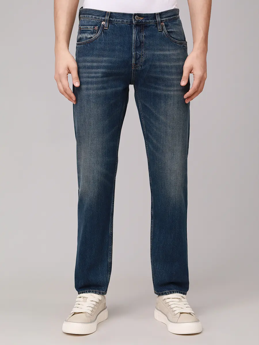 Джинсы из хлопка PRADA GEP427SOOO164B F0008 Деним  Фото 4