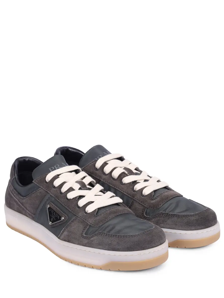 Кеды комбинированные PRADA 2EE364FD002D7R F063H Серый  Фото 2