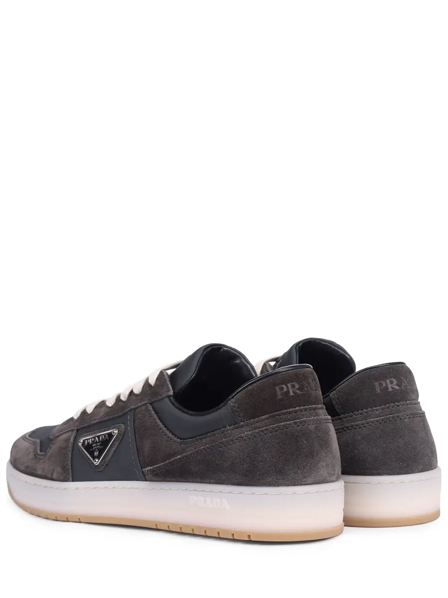 Кеды комбинированные PRADA 2EE364FD002D7R F063H Серый  Фото 4