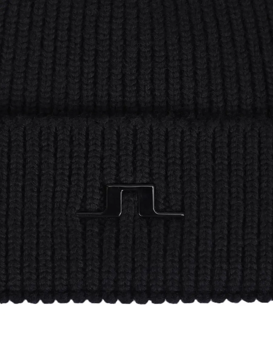 Шапка шерстяная J.LINDEBERG AMAC13584 9999 Черный  Фото 3