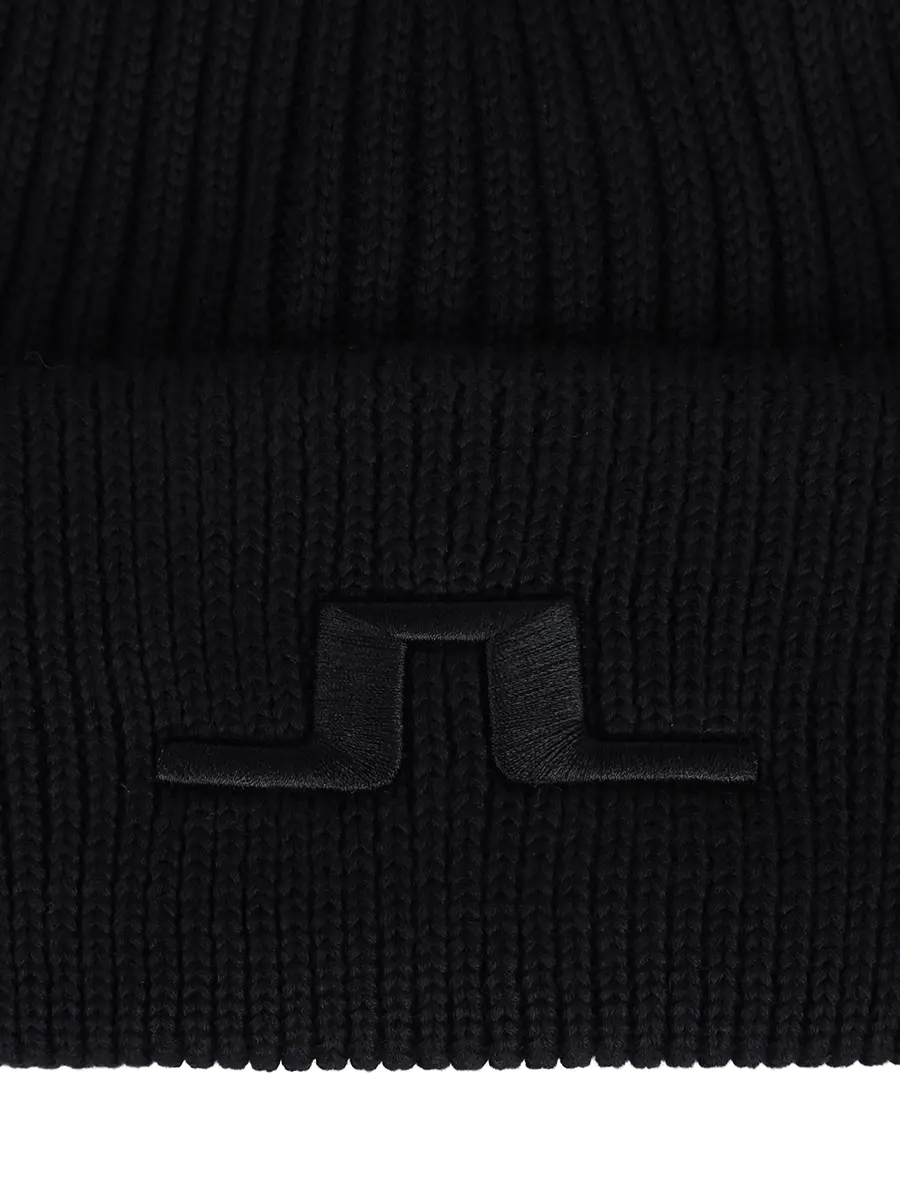 Шапка однотонная J.LINDEBERG AWAC13625 9999 Черный  Фото 3