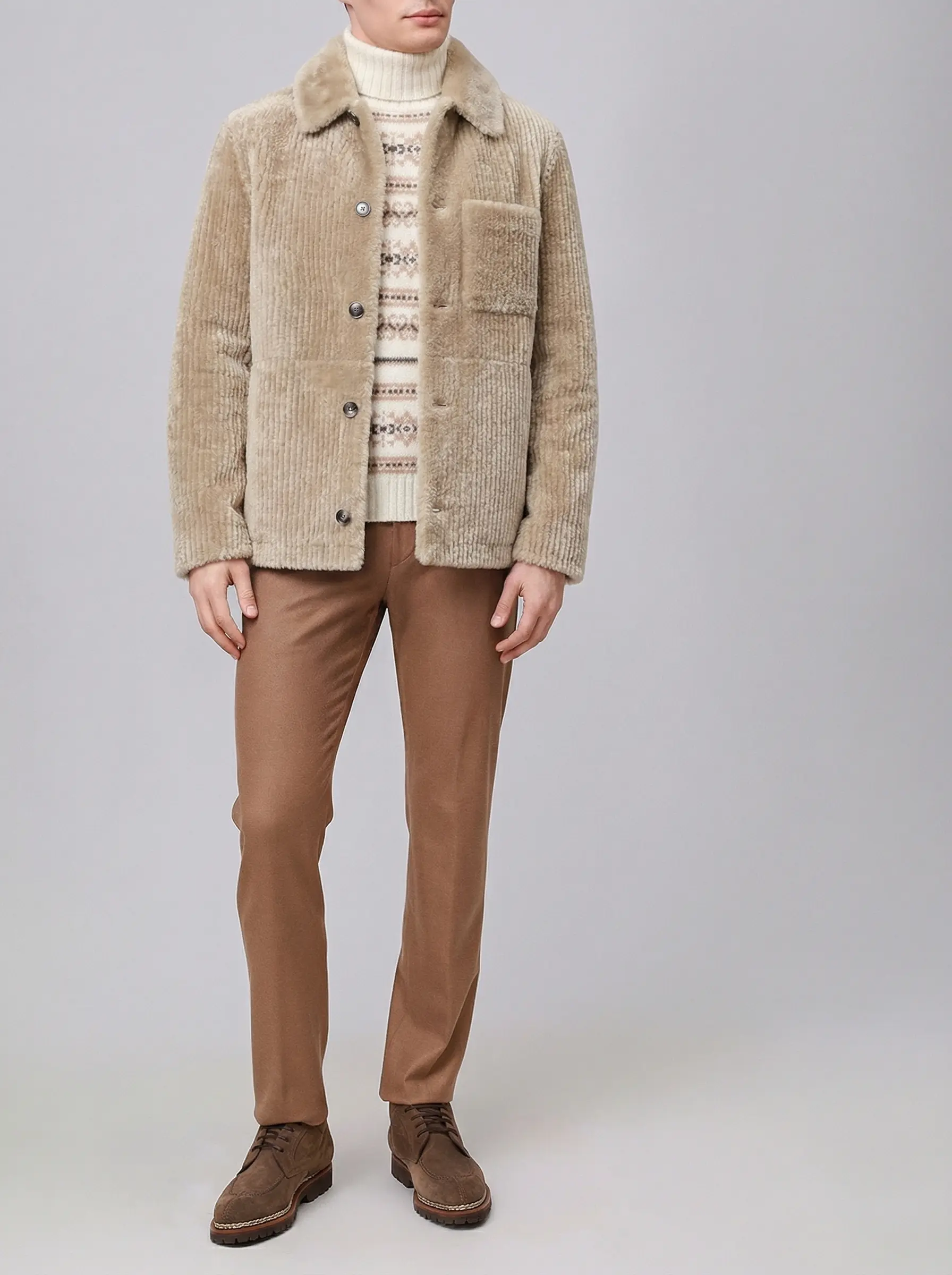 Свитер шерстяной GRAN SASSO 23173/24018/005 Кремовый  Фото 2