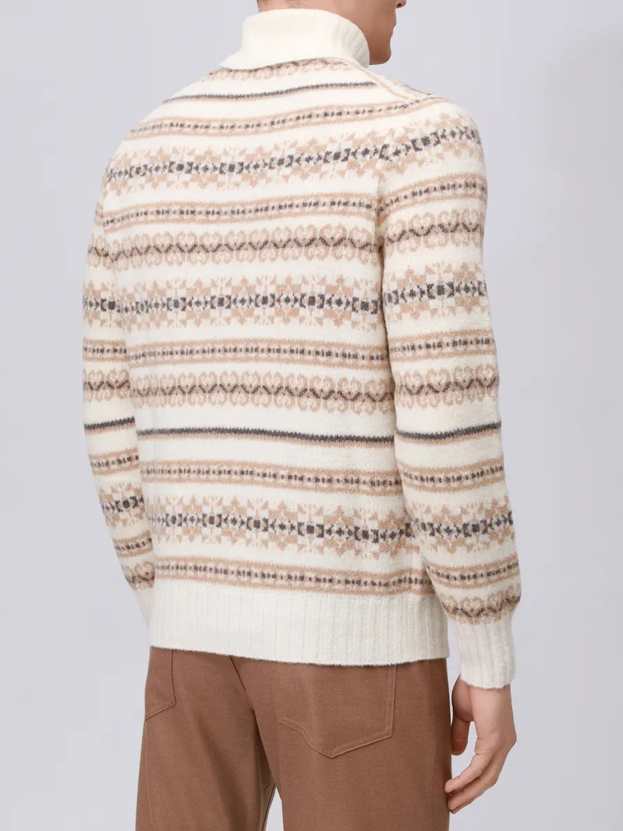 Свитер шерстяной GRAN SASSO 23173/24018/005 Кремовый  Фото 3