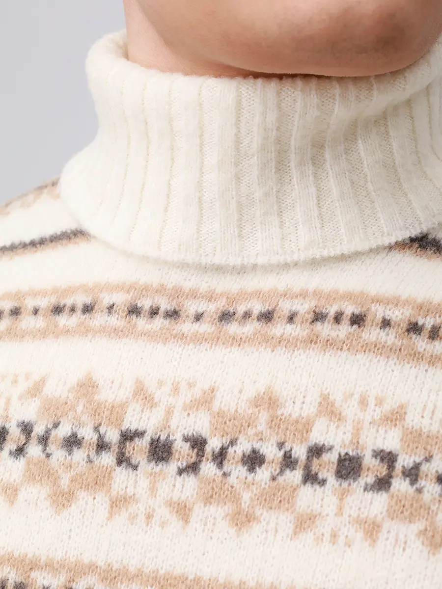 Свитер шерстяной GRAN SASSO 23173/24018/005 Кремовый  Фото 5