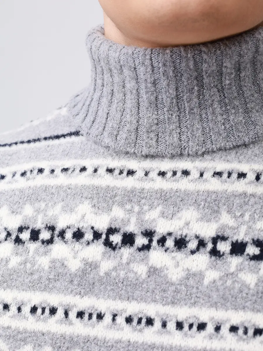 Свитер шерстяной GRAN SASSO 23173/24018/050 Серый  Фото 5