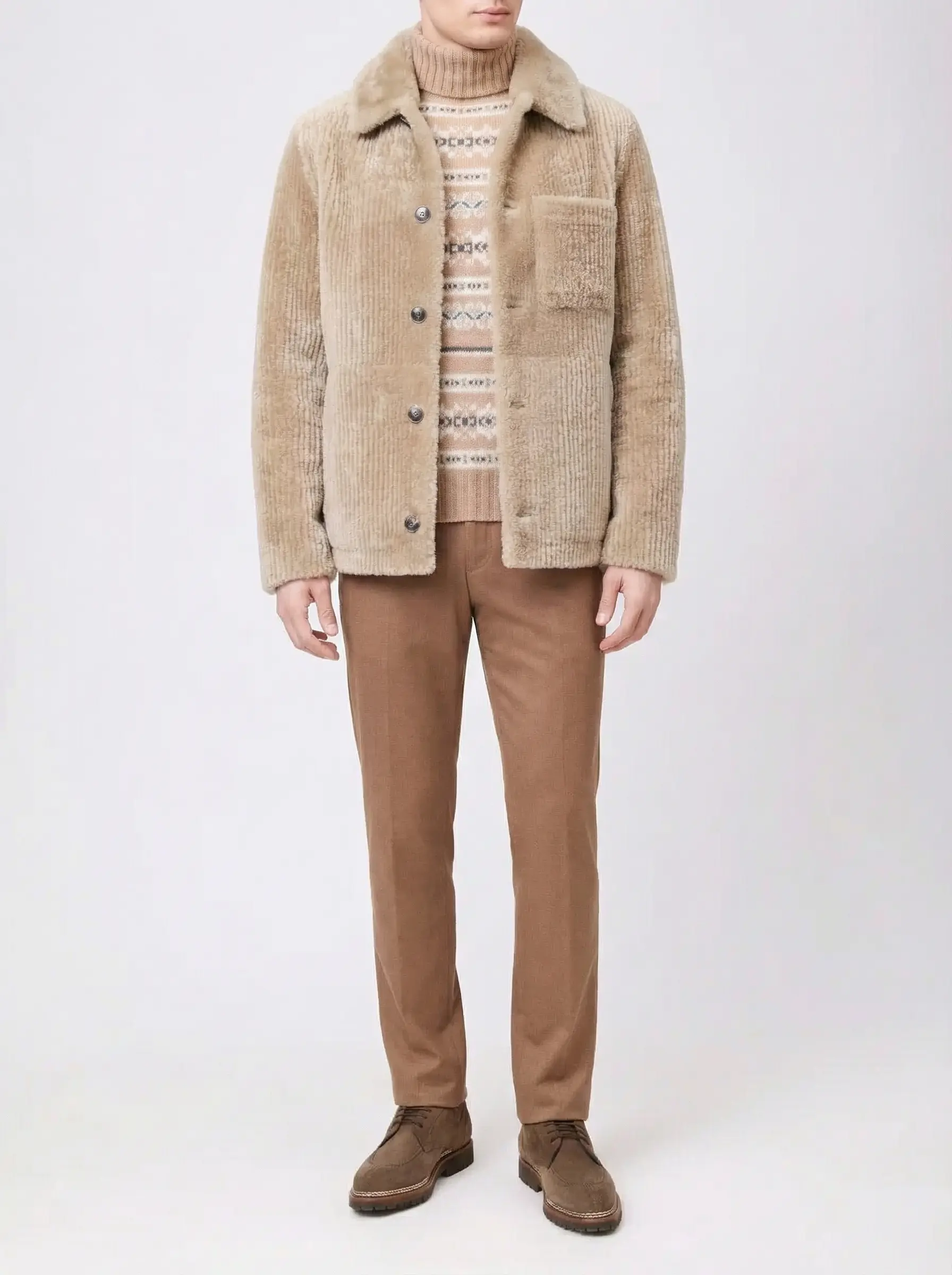 Свитер шерстяной GRAN SASSO 23173/24018/110 Бежевый  Фото 2