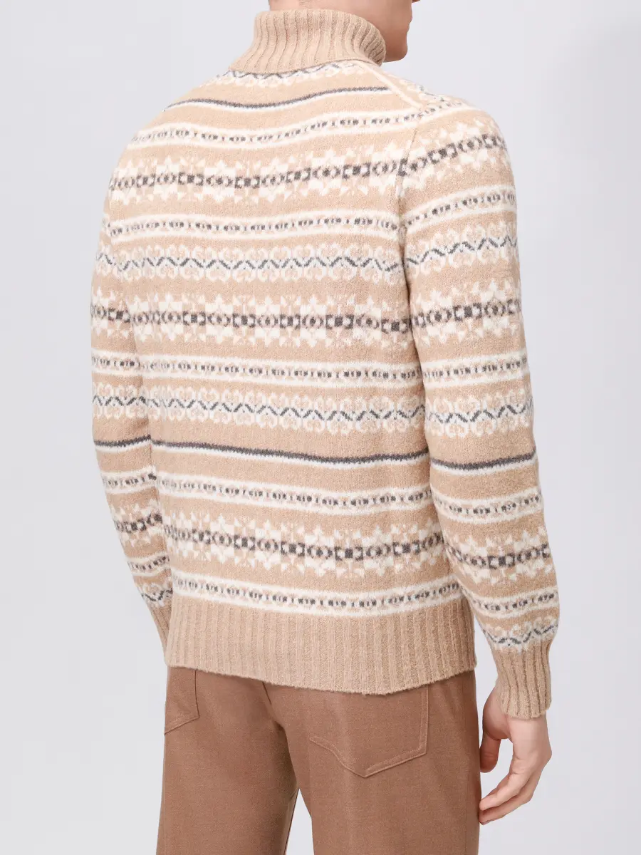 Свитер шерстяной GRAN SASSO 23173/24018/110 Бежевый  Фото 3