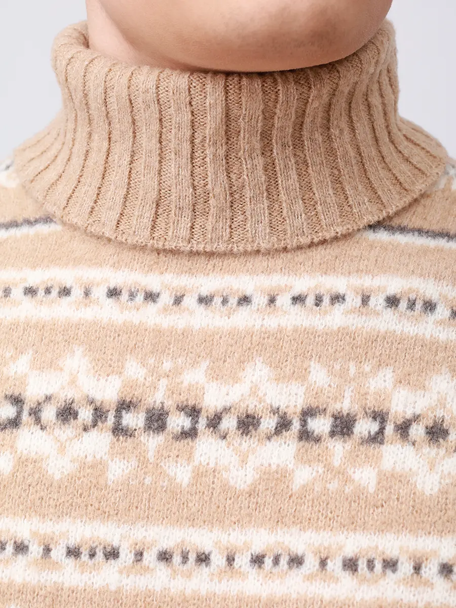 Свитер шерстяной GRAN SASSO 23173/24018/110 Бежевый  Фото 5