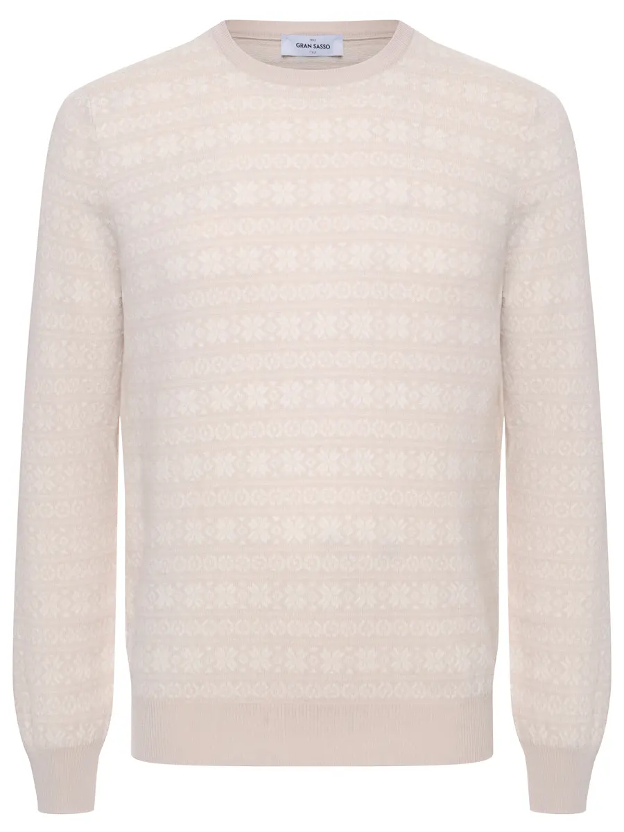 Джемпер шерстяной GRAN SASSO 58124/19655/113 Бежевый 