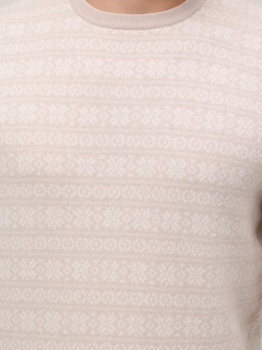 Джемпер шерстяной GRAN SASSO 58124/19655/113 Бежевый  Фото 5