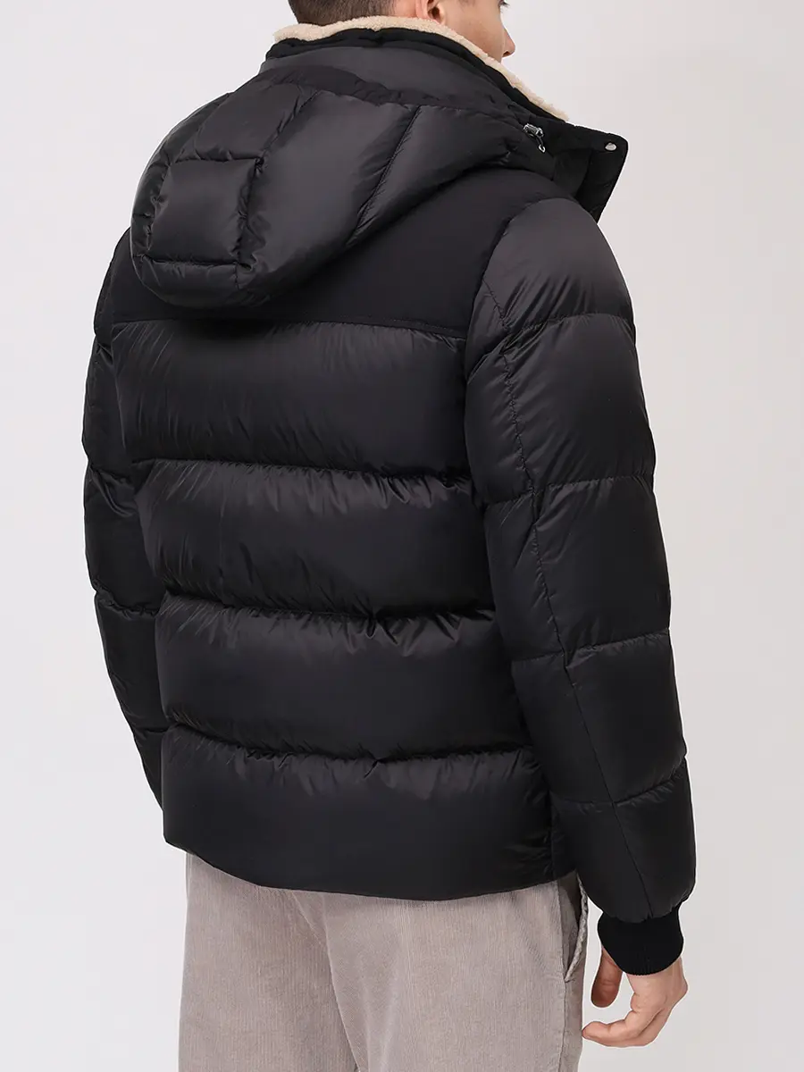 Пуховик стеганый MOORER JAKE-SHK MOUBO100161 U0005 Черный  Фото 3