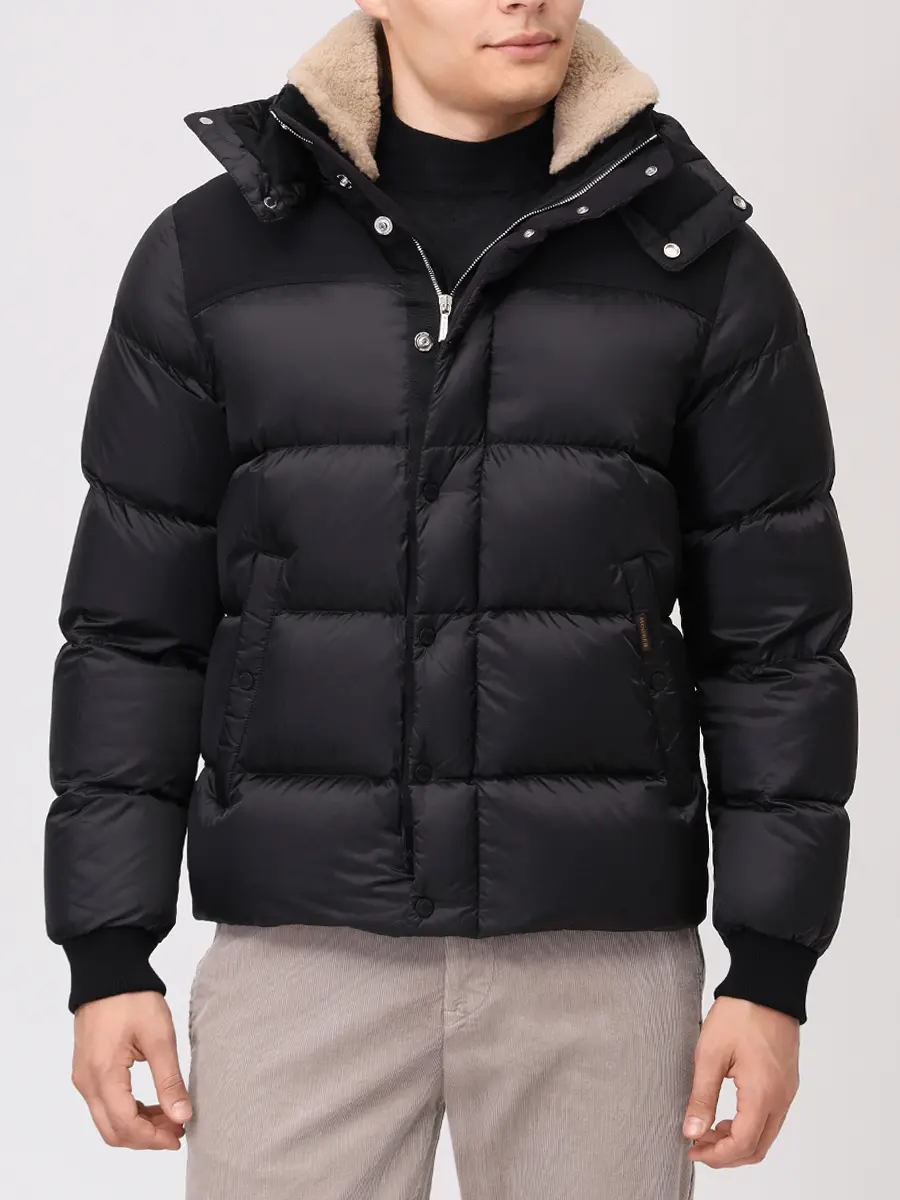 Пуховик стеганый MOORER JAKE-SHK MOUBO100161 U0005 Черный  Фото 4