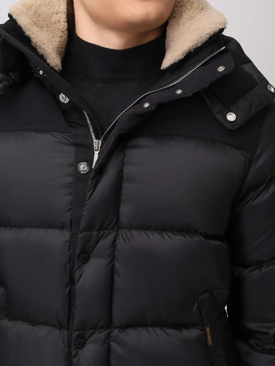 Пуховик стеганый MOORER JAKE-SHK MOUBO100161 U0005 Черный  Фото 5