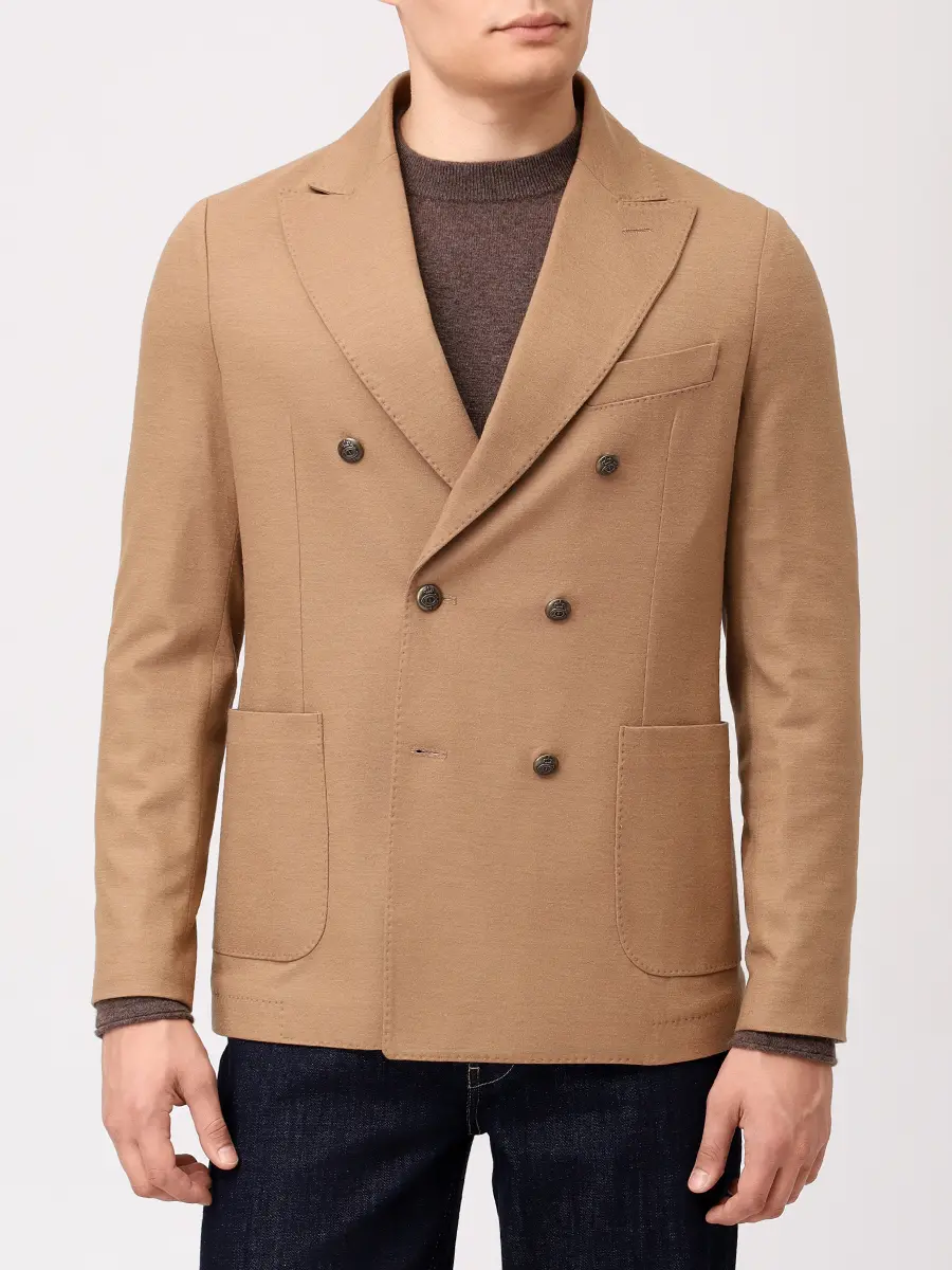 Пиджак шерстяной CIRCOLO 1901 CN5058 5163 Темно- Бежевый  Фото 4