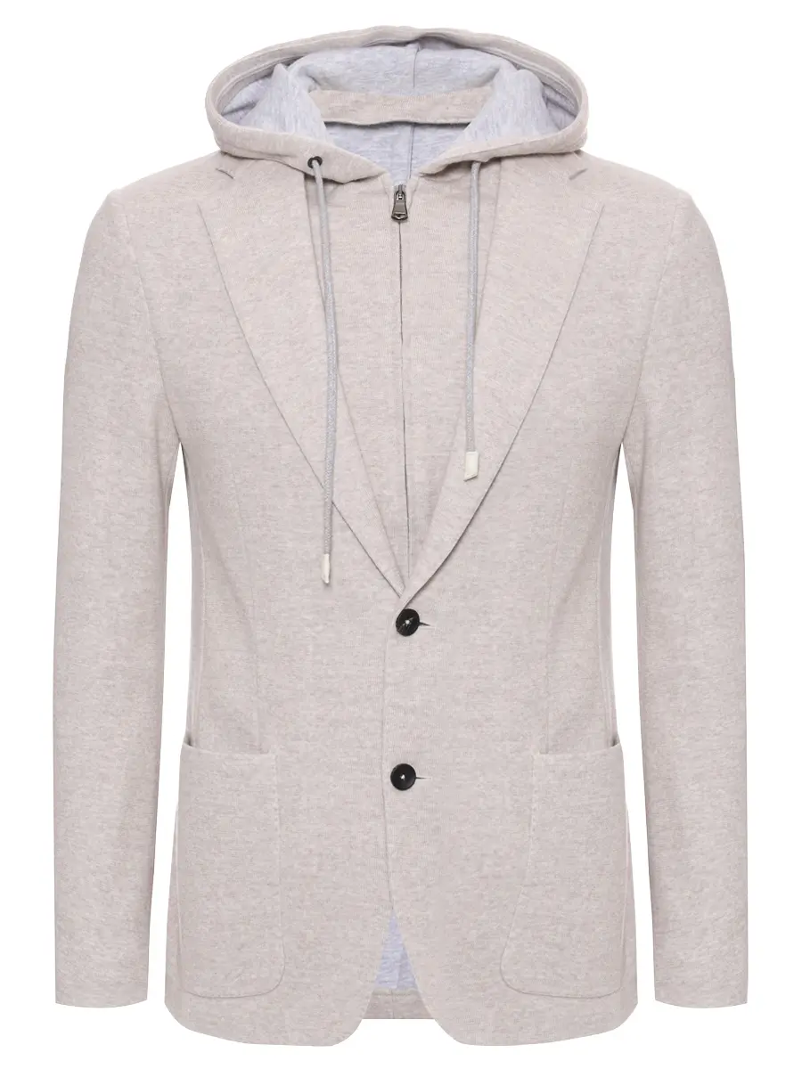 Пиджак из шерсти и хлопка FRADI 262WN6196 341 Бежевый 