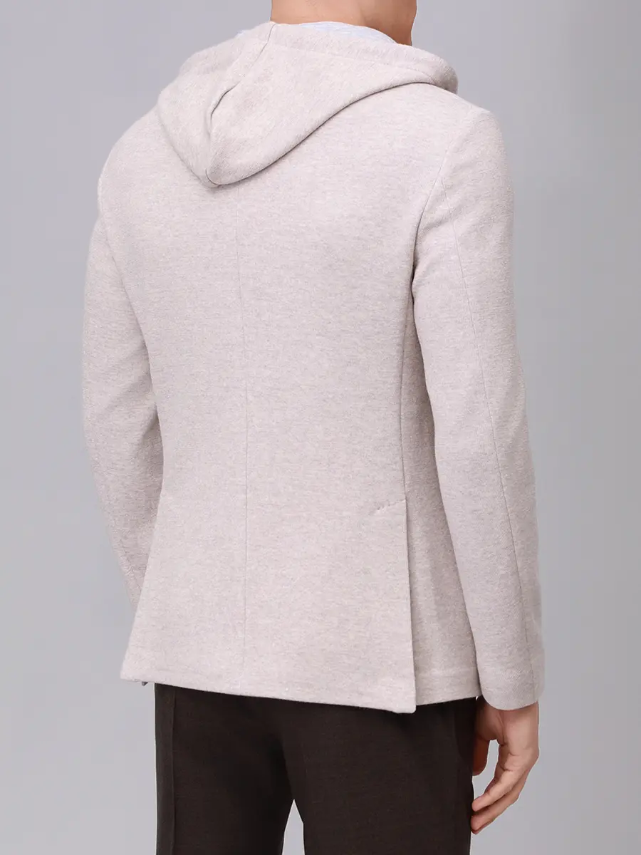 Пиджак из шерсти и хлопка FRADI 262WN6196 341 Бежевый  Фото 3