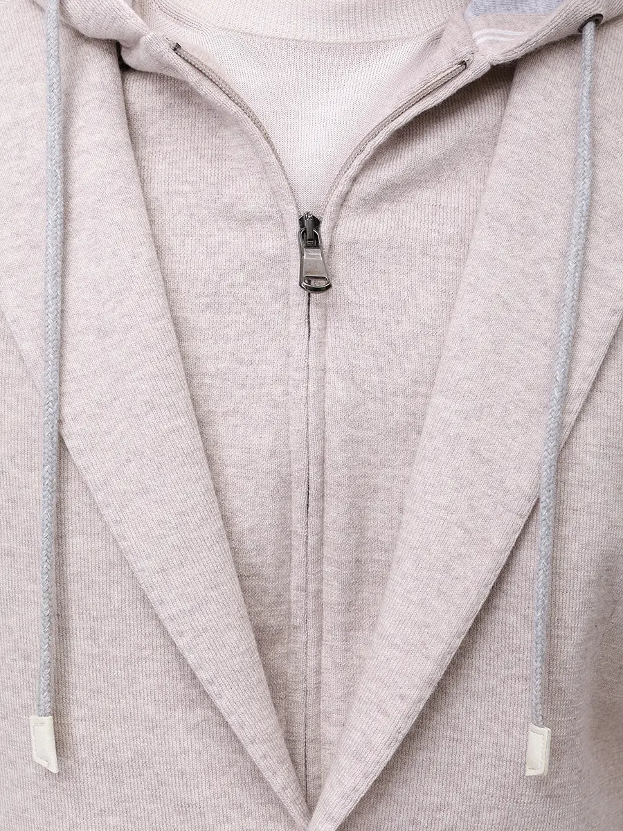 Пиджак из шерсти и хлопка FRADI 262WN6196 341 Бежевый  Фото 5