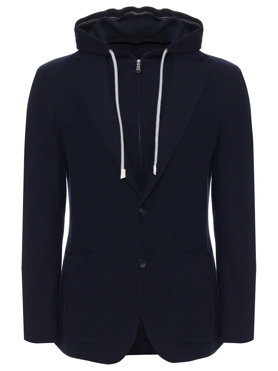 

Пиджак из шерсти и хлопка, Синий, 262WN6196 344