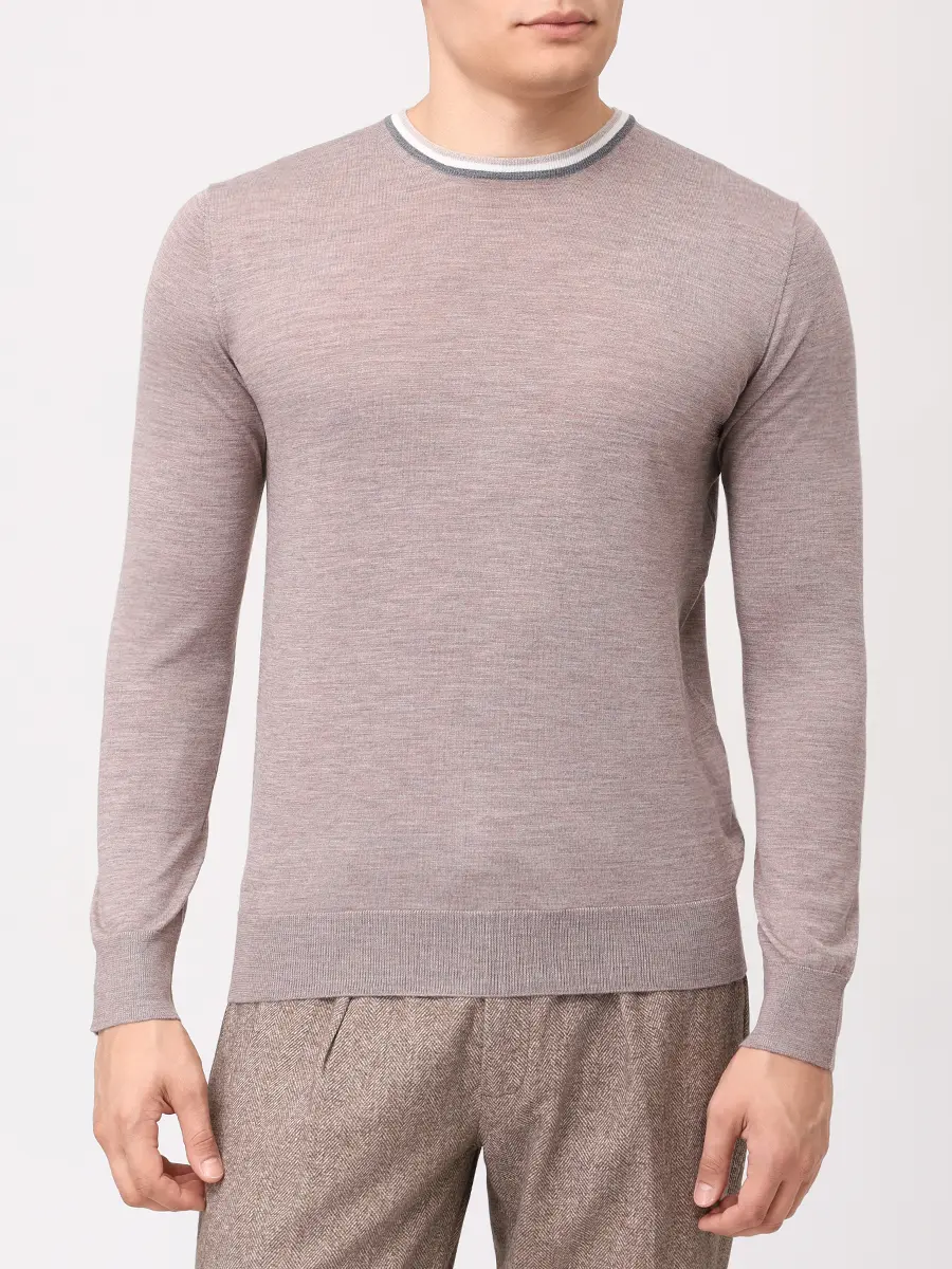 Джемпер из шерсти и шелка PANICALE U370231G 0271  Фото 4