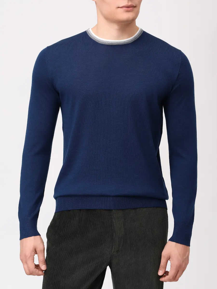 Джемпер из шерсти и шелка PANICALE U370231G 0571  Фото 4