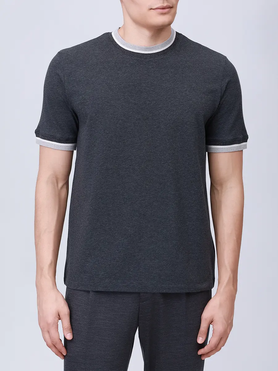 

Футболка хлопковая, Серый, U371161GM/C 0971 Темно-