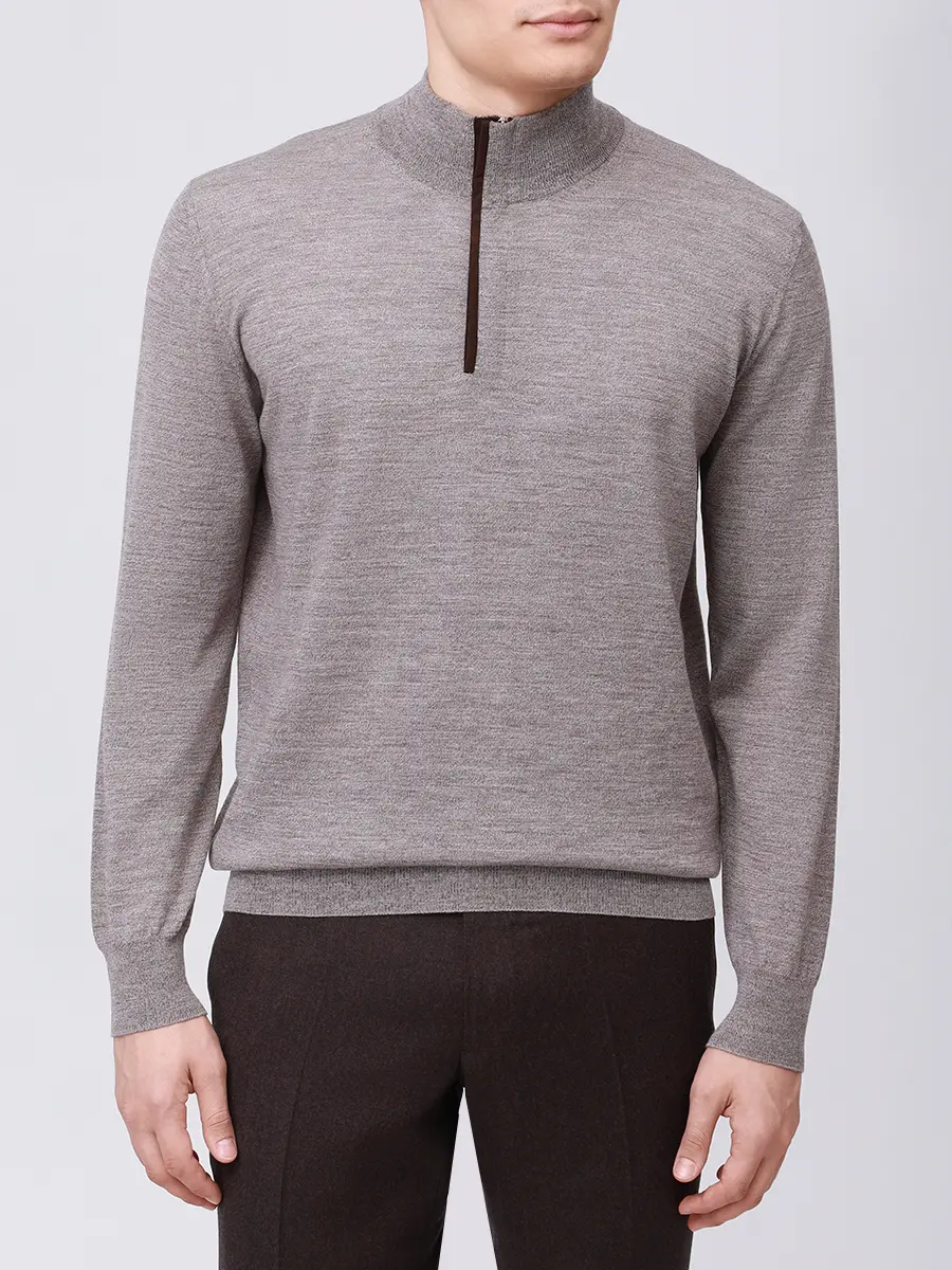 Джемпер шерстяной PANICALE U370136LZ 0271 Бежевый  Фото 4