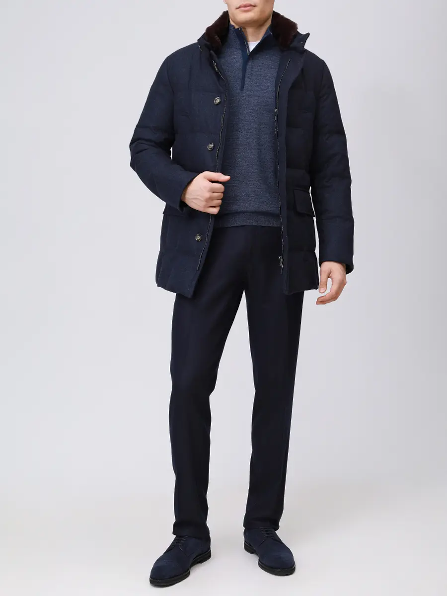 Джемпер шерстяной PANICALE U370136LZ 0571 Синий  Фото 2