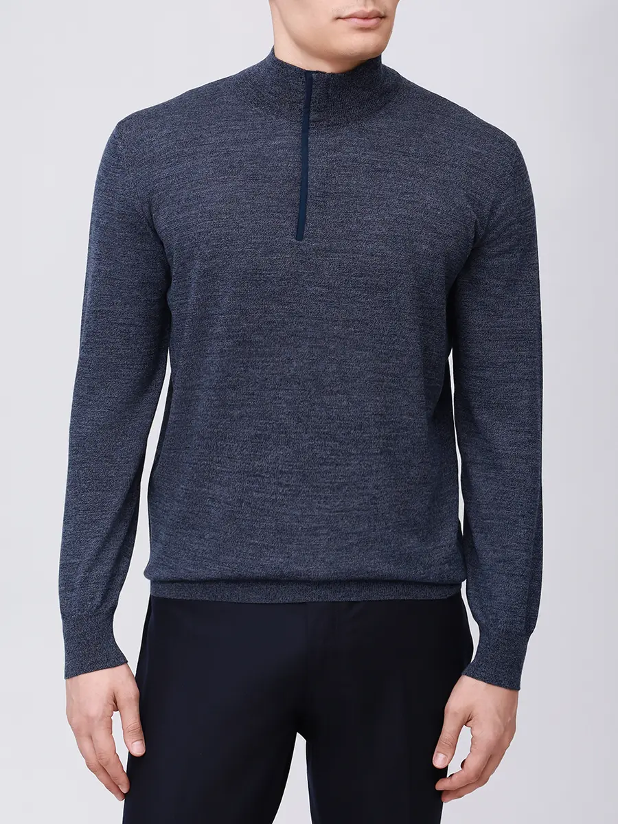 Джемпер шерстяной PANICALE U370136LZ 0571 Синий  Фото 4