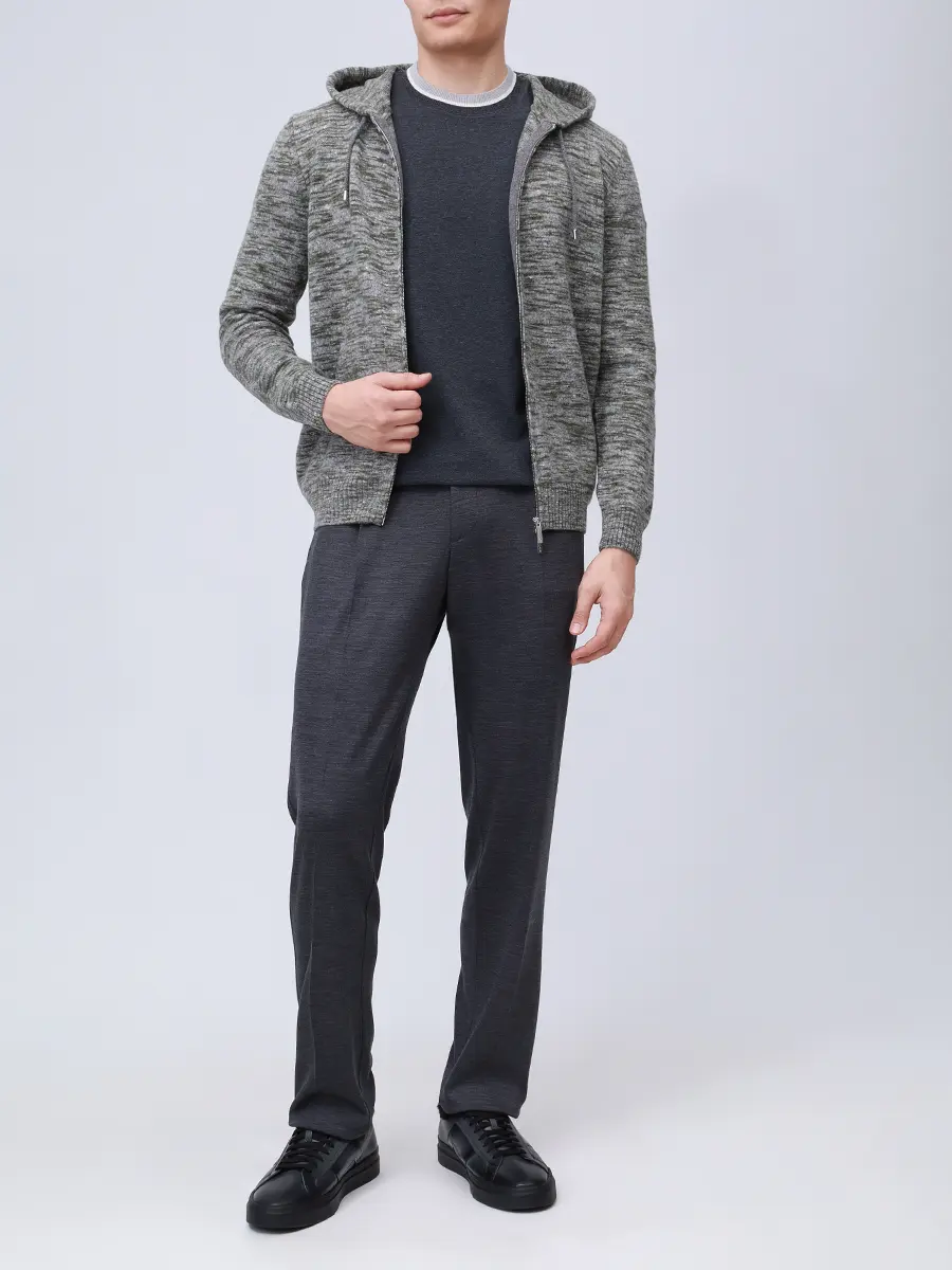 Кардиган из шерсти и кашемира PANICALE U370757CA 0645 Зеленый  Фото 2