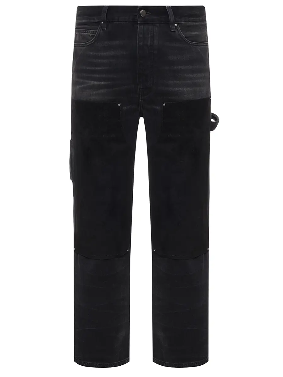 Джинсы Regular Fit хлопковые AMIRI AMDNGH1091 Черный 