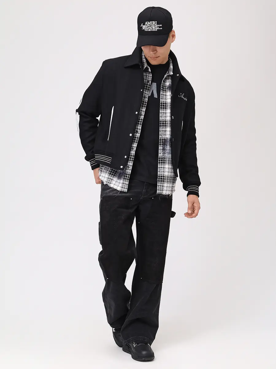 Джинсы Regular Fit хлопковые AMIRI AMDNGH1091 Черный  Фото 2