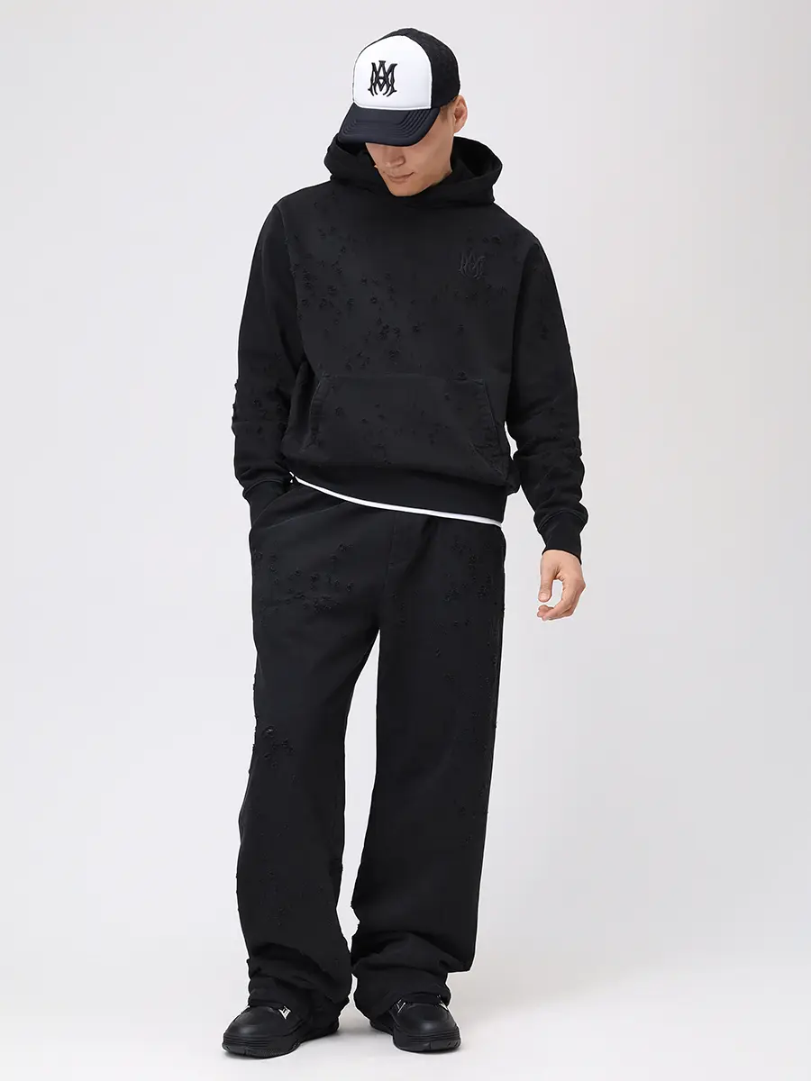 Брюки хлопковые AMIRI AMJYSP1023 Черный  Фото 2